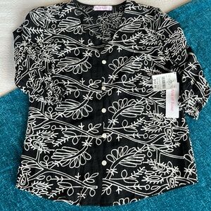 Ana Rose Blouse NWT Petite Large